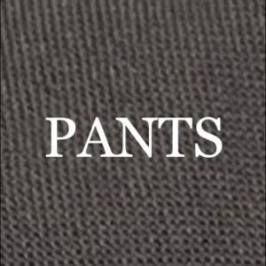 Jeans, trousers, leggings, etc.